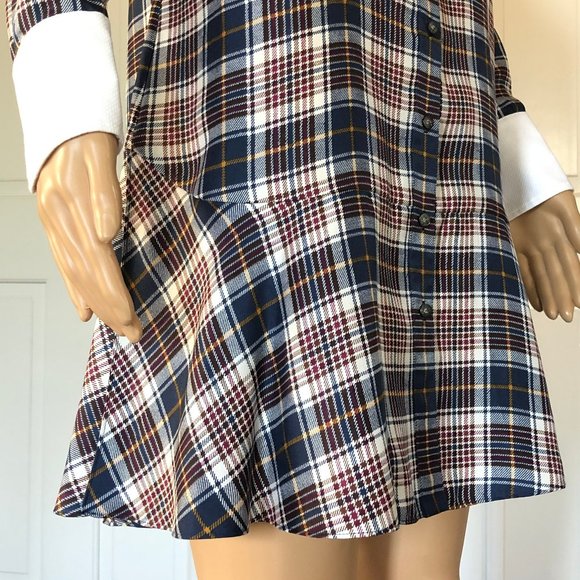 Tory Burch Cora Tartan Plaid Silk Shirtdress - Picture 4 of 16